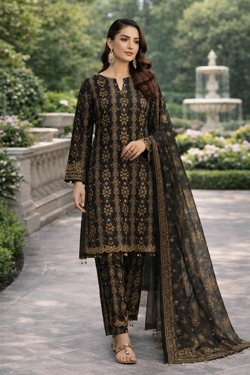 Swiss Lawn Unstitched 3 Piece Mystery - Z1401