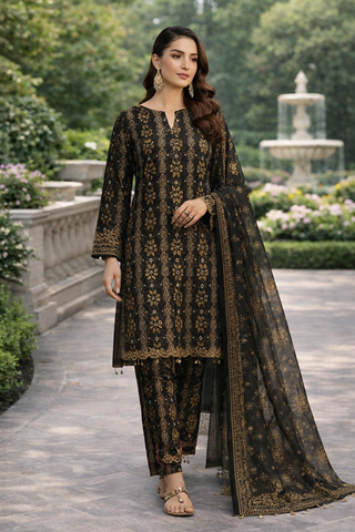 Swiss Lawn Unstitched 3 Piece Mystery - Z1401