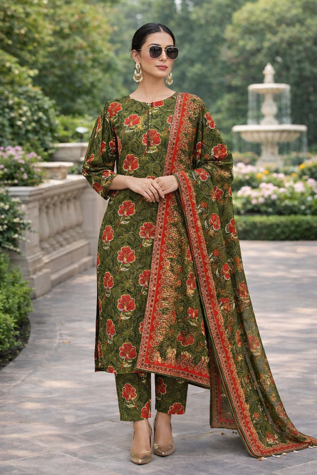 Swiss Lawn Unstitched 3 Piece Mystery - Z1401