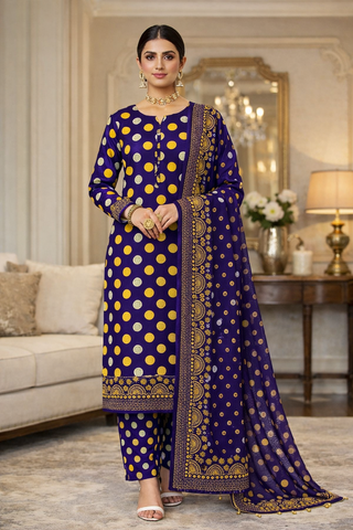 Swiss Lawn Unstitched 3 Piece Mystery - Z1401