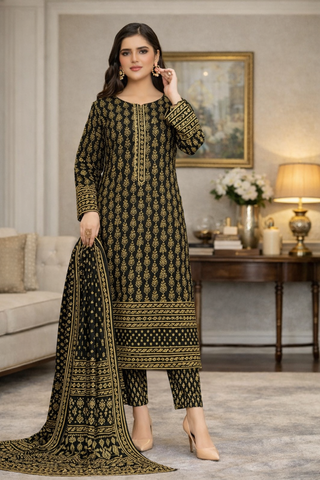 Swiss Lawn Unstitched 3 Piece Mystery - Z1401