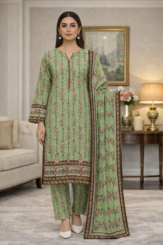 Swiss Lawn Unstitched 3 Piece Mystery - Z1401