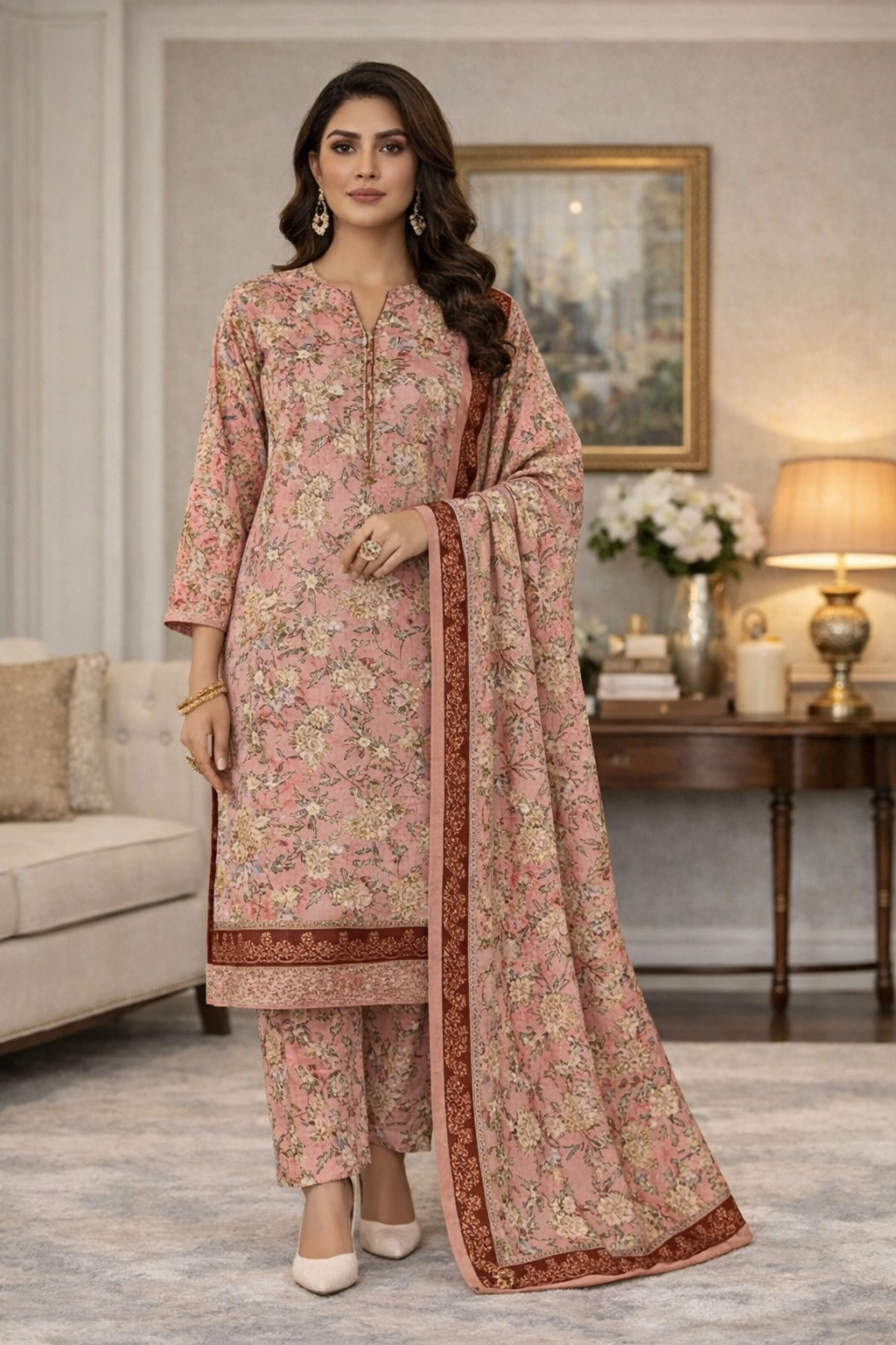 Swiss Lawn Unstitched 3 Piece Mystery - Z1401