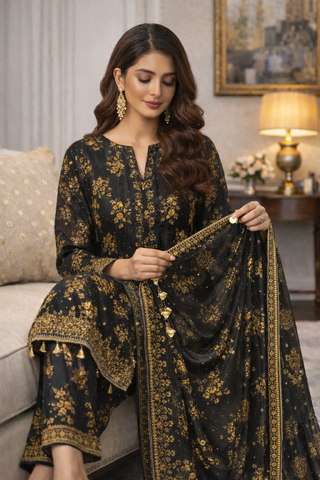 Swiss Lawn Unstitched 3 Piece Mystery - Z1401