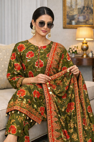 Swiss Lawn Unstitched 3 Piece Mystery - Z1401