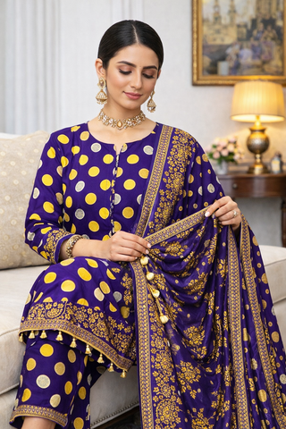 Swiss Lawn Unstitched 3 Piece Mystery - Z1401