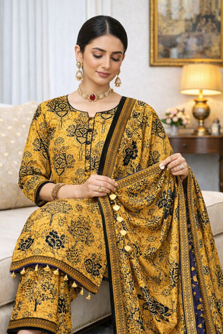 Swiss Lawn Unstitched 3 Piece Mystery - Z1401