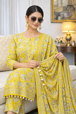 Swiss Lawn Unstitched 3 Piece Mystery - Z1401