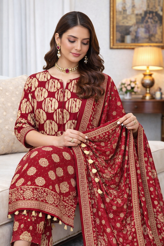 Swiss Lawn Unstitched 3 Piece Mystery - Z1401