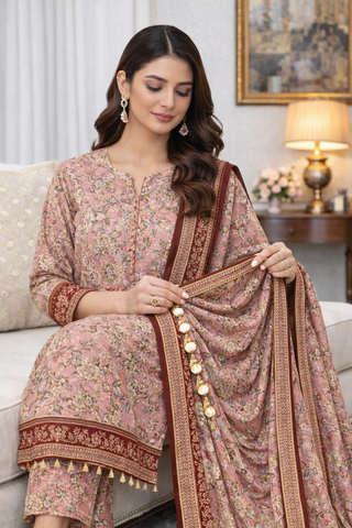 Swiss Lawn Unstitched 3 Piece Mystery - Z1401