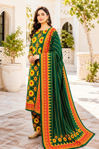 Swiss Lawn Unstitched 3 Piece Mystery - Z1401