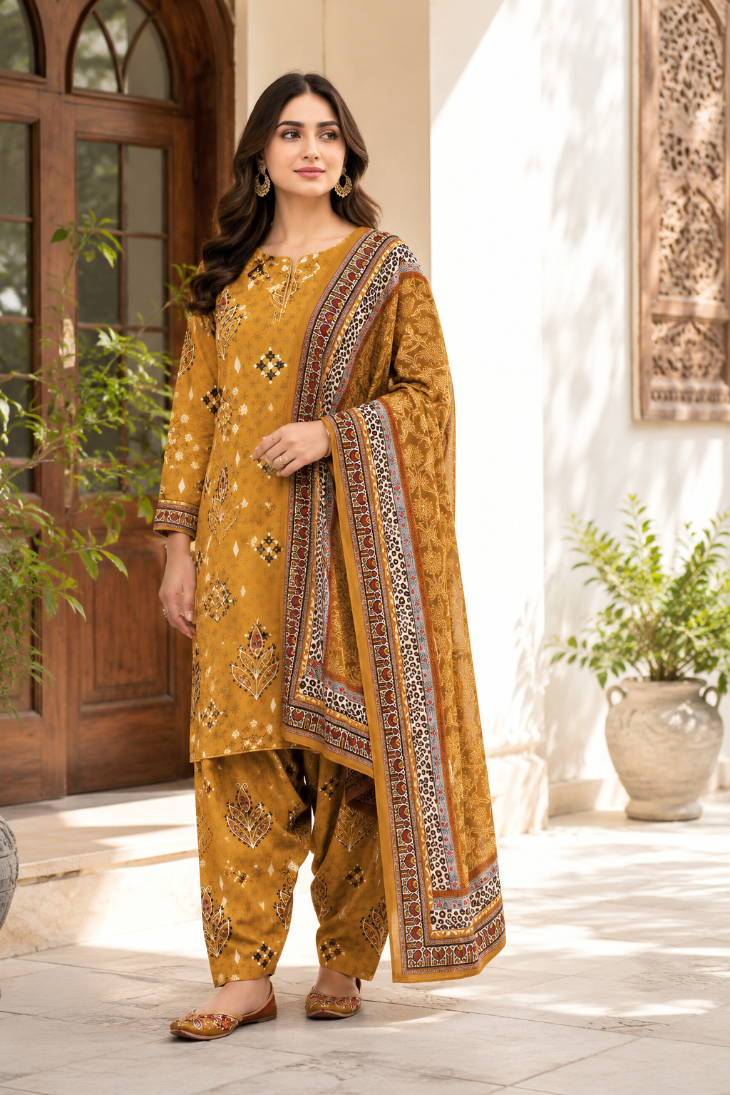 Swiss Lawn Unstitched 3 Piece Mystery - Z1401